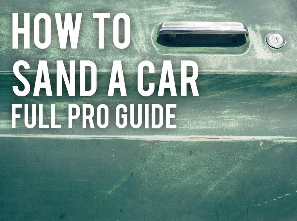 how to sand a car