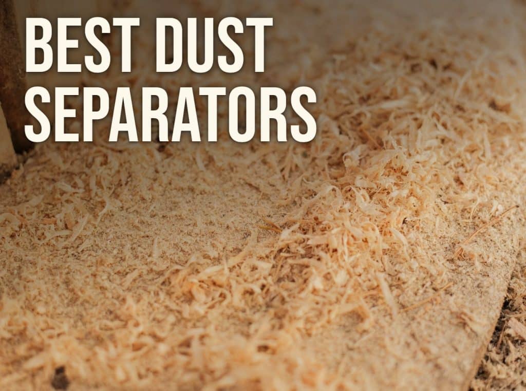 Best dust separators: fine sawdust and shavings on a workshop floor